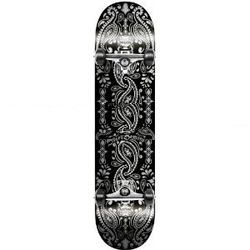 Speed Demons Bandana Complete Skateboard, Black, 7.5-Inch