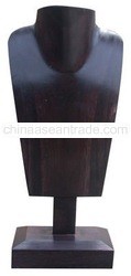 Wooden necklace display