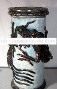 [super Deal] Umbrella Stand-Dragon, Teracotta Painted Pottery