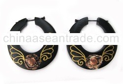 Balinese Wooden Earring