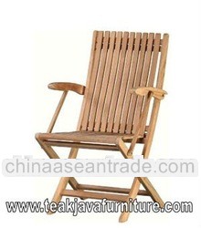 Machined folding armchair