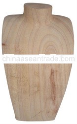 Wooden necklace display