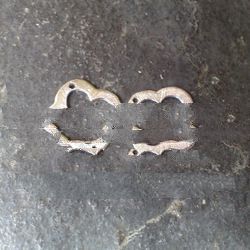 925 sterling silver qua trefoil connector