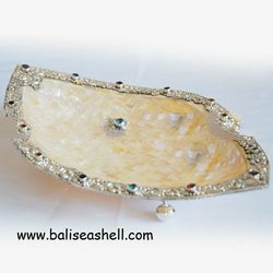 seashell with silver bowl crafts gifts from bali