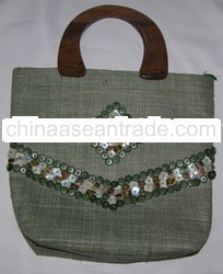 Raffia Shell Bag