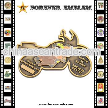 zinc alloy silver plated coin