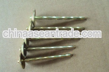zinc coated roofing nails with umbrella head