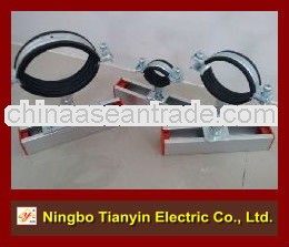 zinc plated carbon steel EPDM rubber cushioned hose clamp