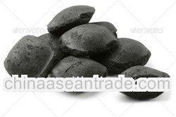 Grill charcoal briquettes BBQ packing in paper bag