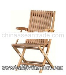 Machined folding armchair