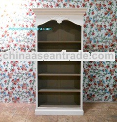 French Furniture Indonesia of Mahogany Vintage Bookcase