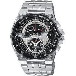 Seiko Mens Kinetic Chronograph Watch SNL053