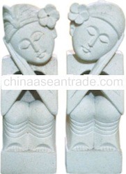 WHITE STONE STATUE WS08