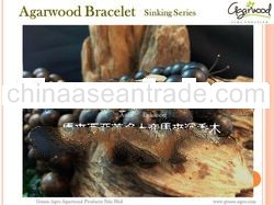 Agarwood bracelet bold black