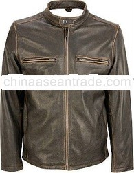 Black Rivet Leather Cycle Jacket