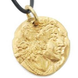 leather cord Brass Necklaces