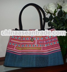 hill tribe handwoven fabric handbag, designed handbag