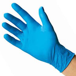 blue nitrile gloves