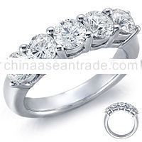 Five-Stone Diamond Ring in Platinum (2 ct. tw. )