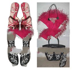 Hand Painting Sandal & Bag