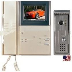 Color 4" LCD Video Door Phone Handset Intercom System, Night Vision CCD Camera