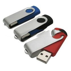 Swivel USB thumb drive, memory flash stick