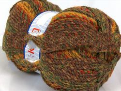 Skeins kuka hand knitting yarn rainbow