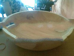 Mahogany wooden bowl