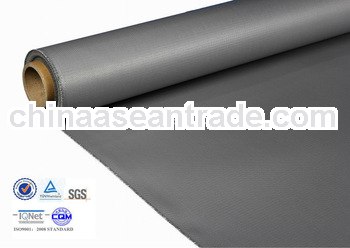 0.4mm 17oz grey silicon coated fiberglass fireproof material