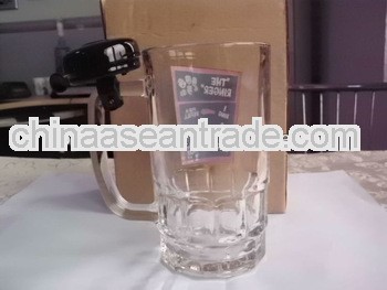 0.5L high capacity good quality beer glass with bell