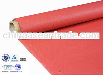 0.7mm insulation fire-resistant 960gr red silicon coated fiberglass fabrics
