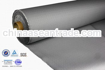 0.9mm 26oz grey polyurethane coated fabric glass fiber thermal insulation