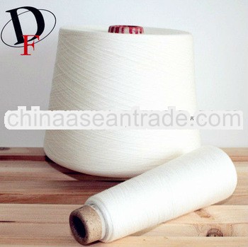 100% close virgin raw white yarn polyester ring spun