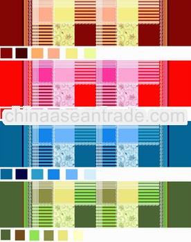 100% polyester microfiber brushed printed home textile fabric for Africa market