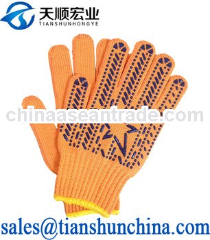 10G Cotton Liner Safety PVC Dotted Glove Industry