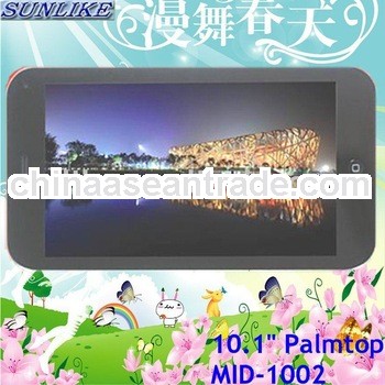 10.1" Via8508 CPU Android191 OS 128M/2GB G-Sensor WIFI Touch Screen palmtop tablet PDAs