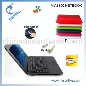 10 Inch VIA8850 Touch Screen Bulk Wholesale Laptops