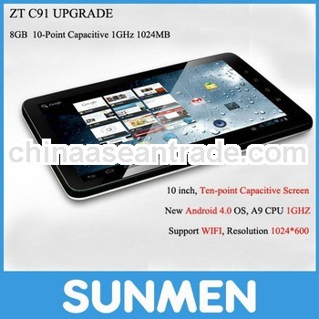 10inch Upgrade ZT C91 1GB/8GB Android 4.0 Capacitive Tablet PC