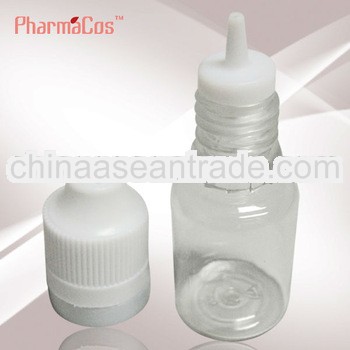 10ml PET plastic bottle with childproof with tamper evident cap