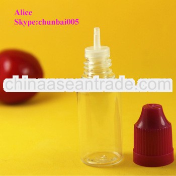 10ml eliquid bottles with colored childproof bottles for eliquid with long thin tip,SGS and TUV