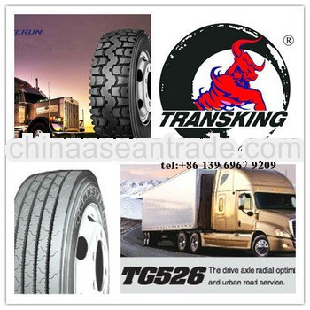 11R22.5 High performance TRANSKING brand tires manufactured in 