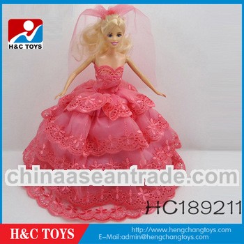 11.5 inch wedding doll,11.5' red wedding dress doll HC189211