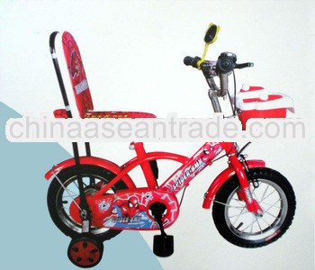 12''Mini cute red color with plastic basket baby toy chooper bike,children bike bicycle,kids