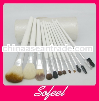 12pcs new design professional white makeup brush
