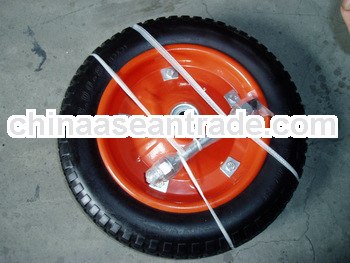 13 inch pu wheels with plastic rims
