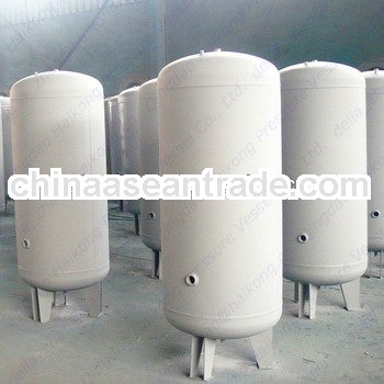 15 cubic meters and 1.0Mpa horizontal/vertical compressed air tank with Q345R material