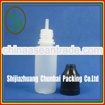 15ml PE dropper bottle with child resistance cap with long thin tip