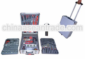 186 pcs hand tool set with aluminum case(carbon steel-cr-v)