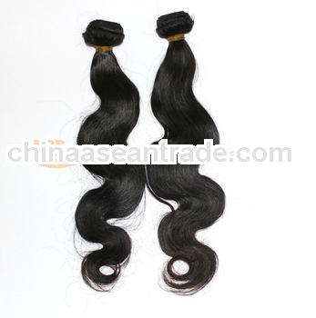 18" High Quality Virgin Brazilian Hair Weft, Natural Color, Body Wave, Can Be Dyed And Ironed