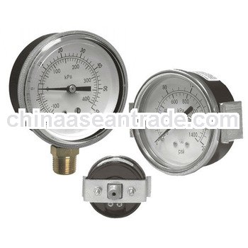 1.5''(40mm) to 3.5''(90mm) dial sizes pressure gauge